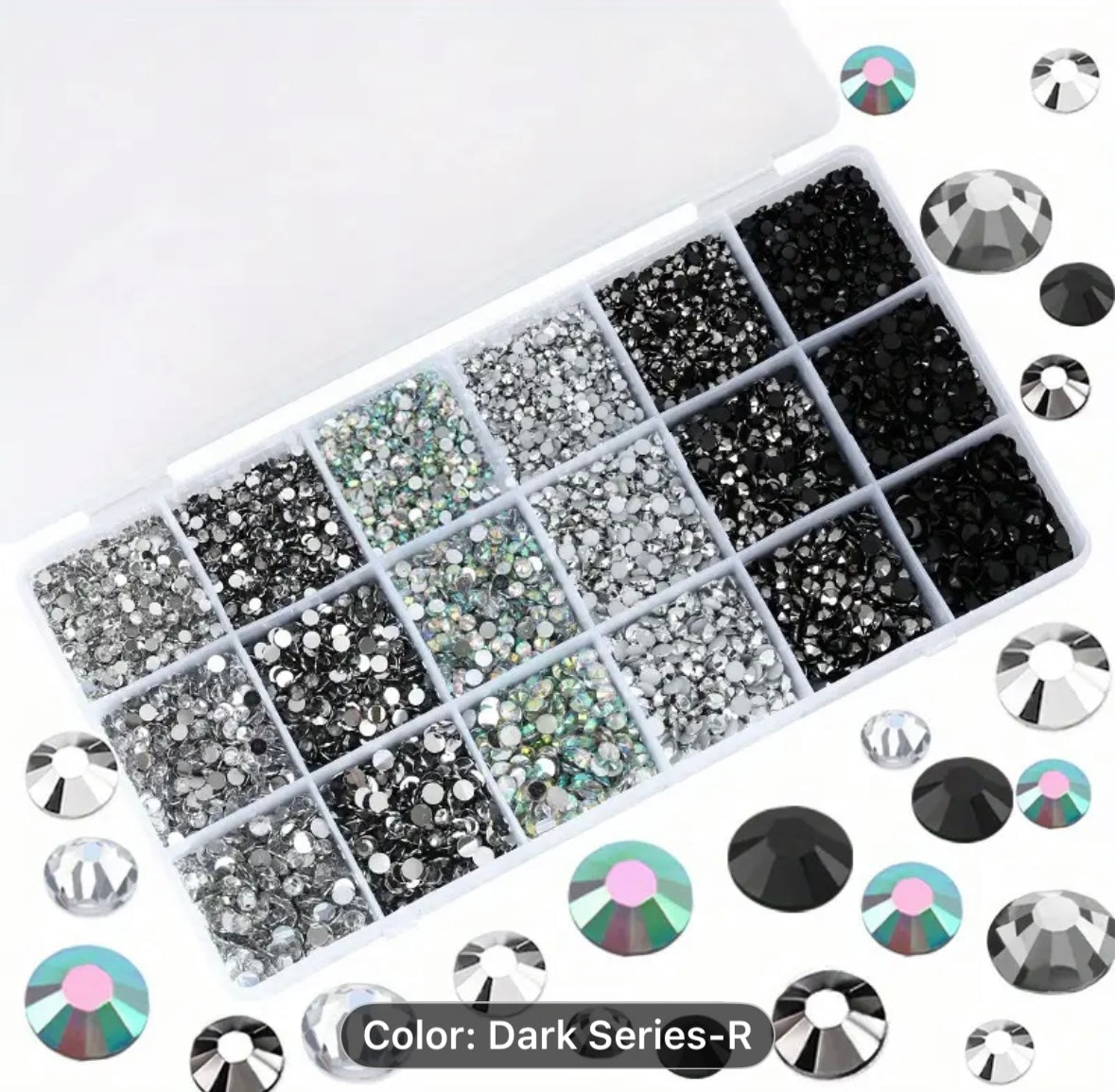2,000 2 3 4 5mm Pink AB Resin Flatback Rhinestones Kit, Jelly Resin Non-Hotfix Rhinestones for Crafts DIY Design, Tumblers, Clothes, Nail Art