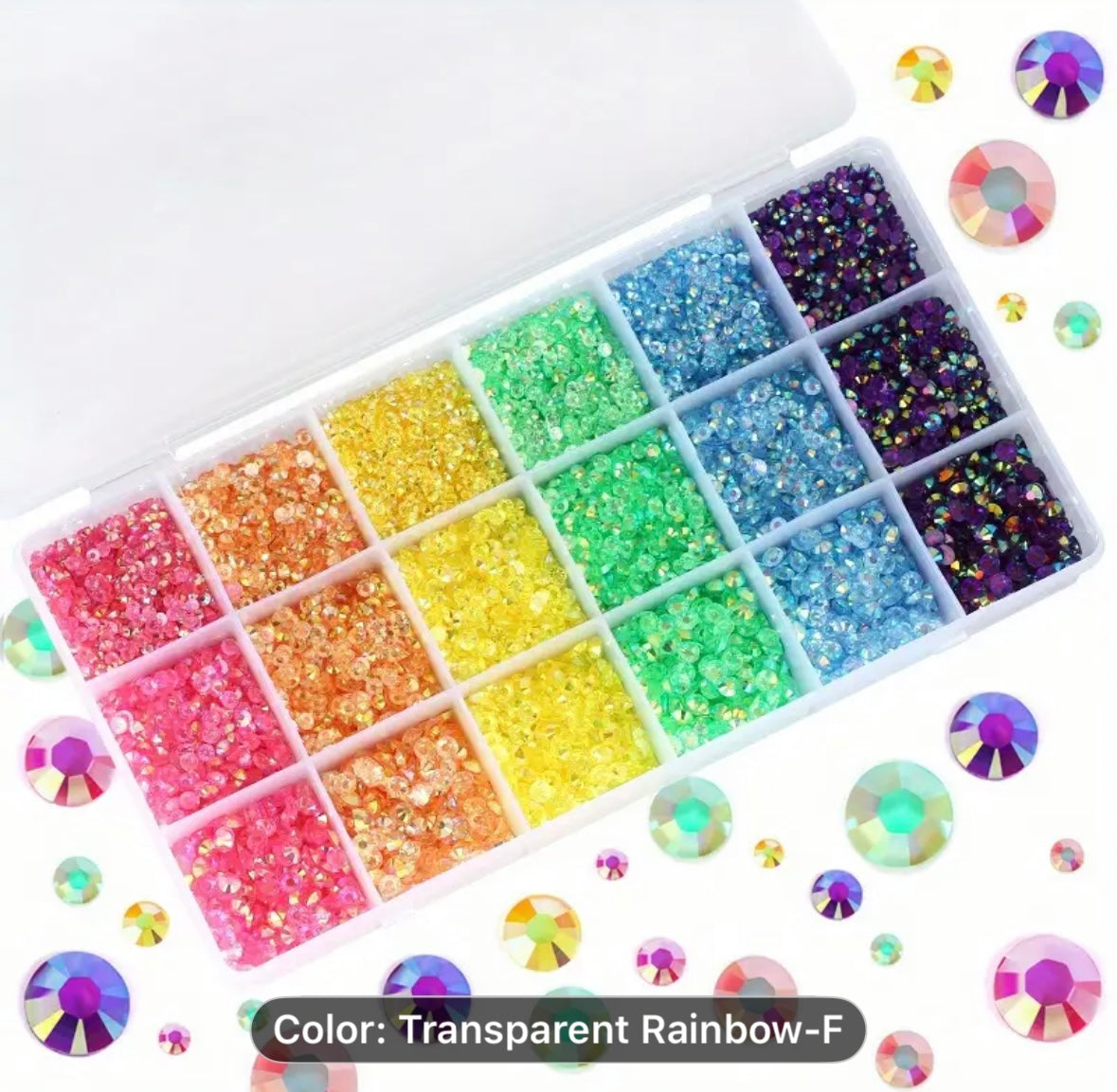 2,000 2 3 4 5mm Pink AB Resin Flatback Rhinestones Kit, Jelly Resin Non-Hotfix Rhinestones for Crafts DIY Design, Tumblers, Clothes, Nail Art