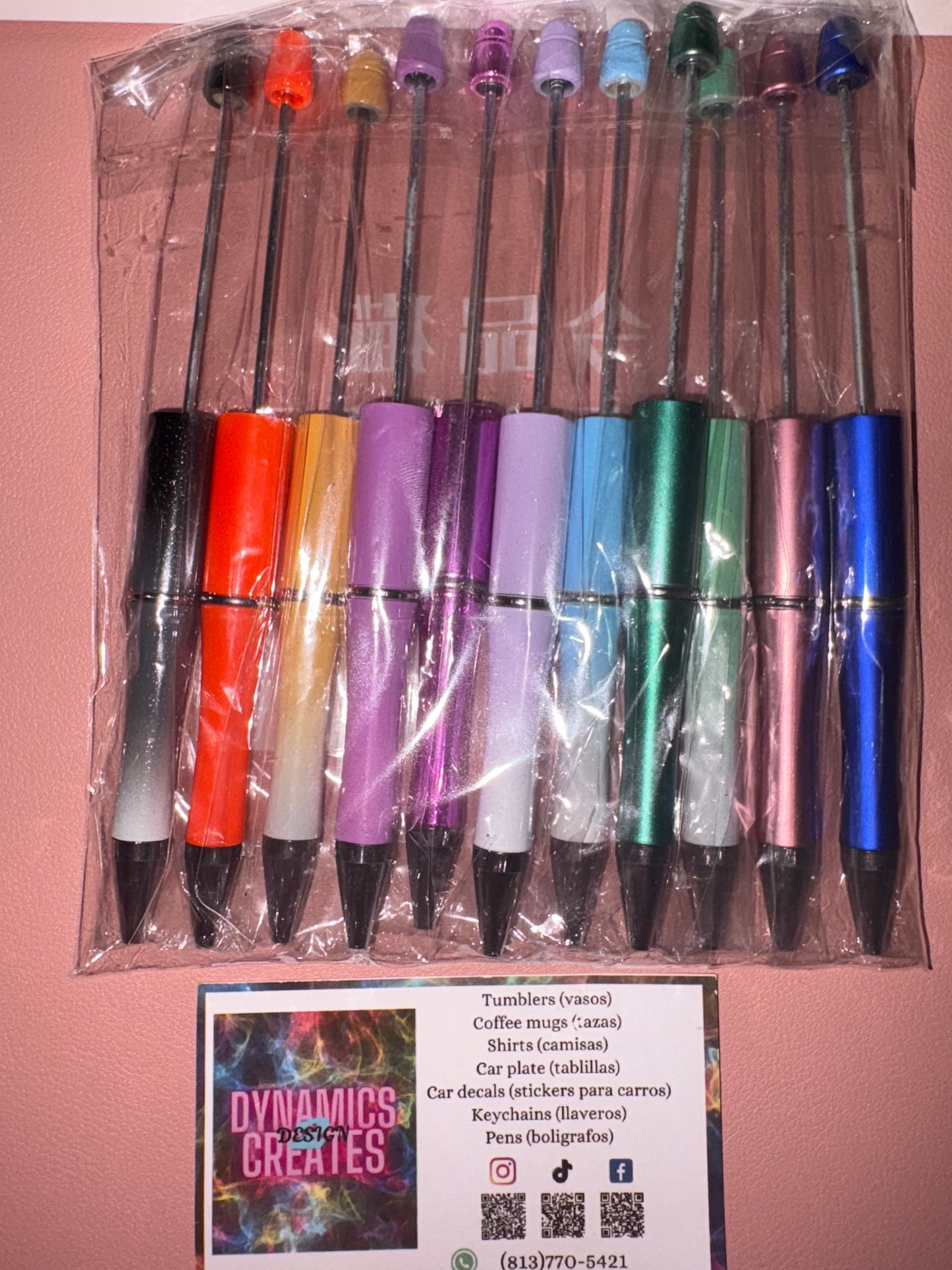 Beadable pens