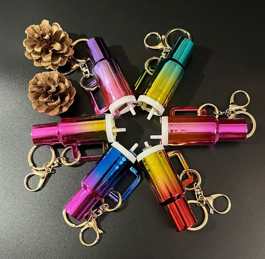 6pcs mini tumblers keychain