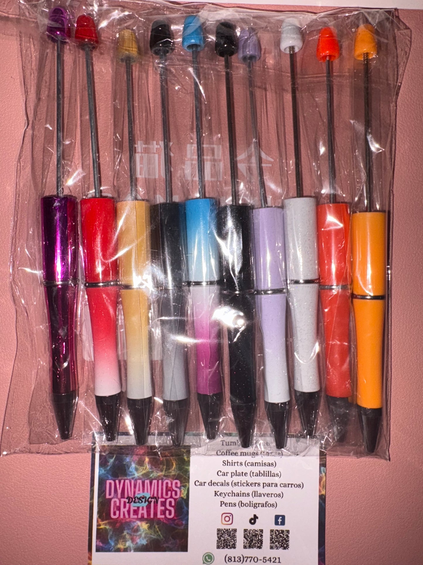 Beadable pens