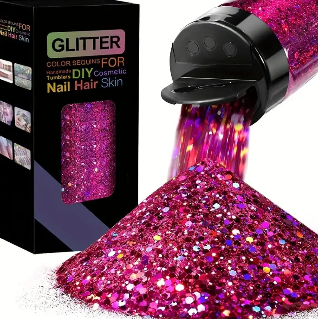 2oz Color Box Packed With Laser Mixed Glitter