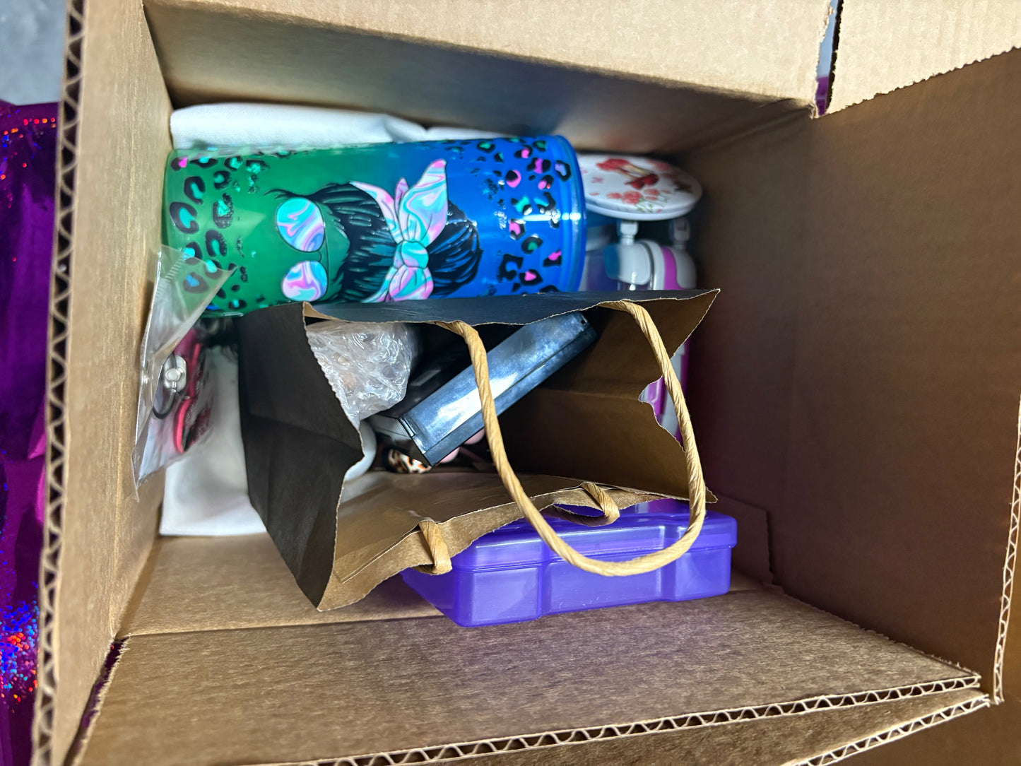 Mix box with a surprise gift