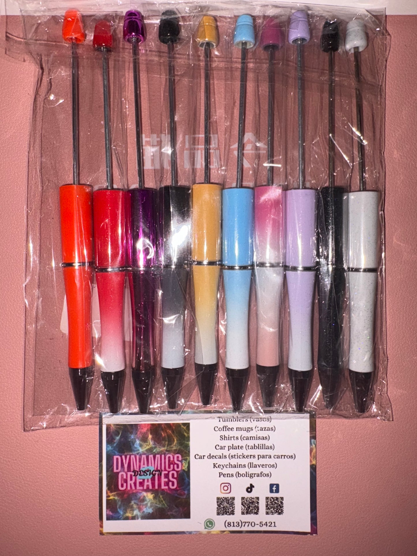 Beadable pens