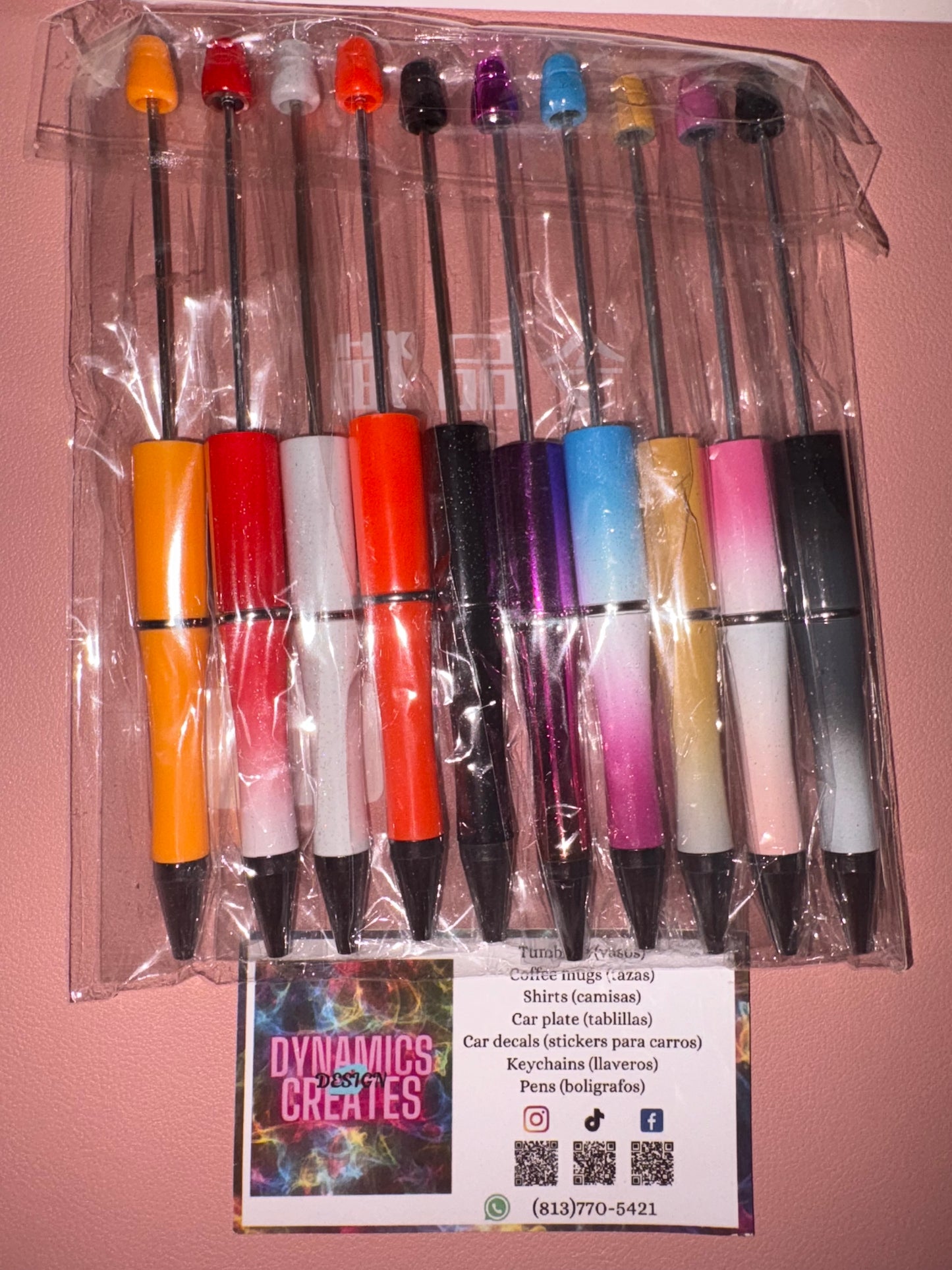 Beadable pens