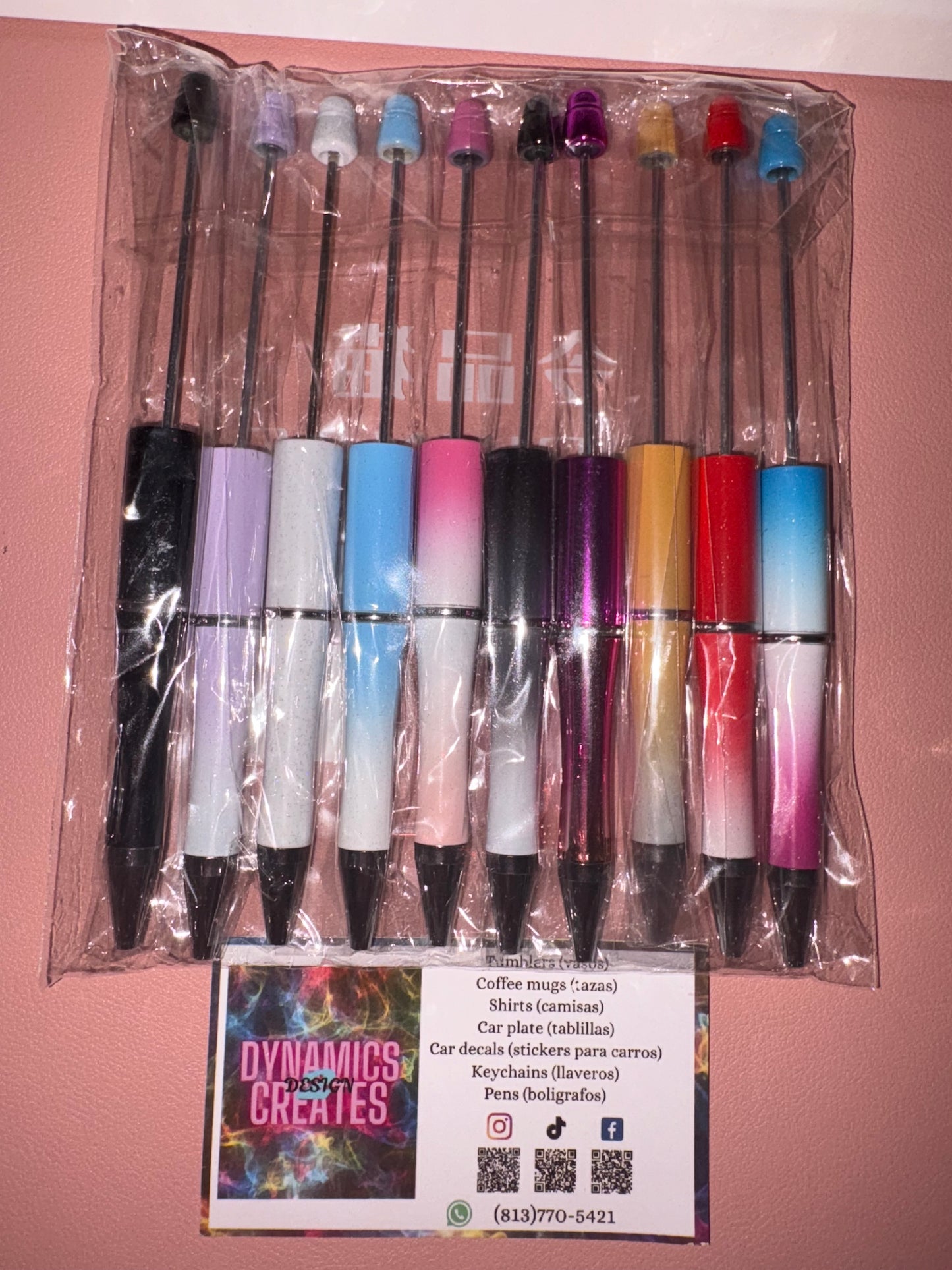 Beadable pens