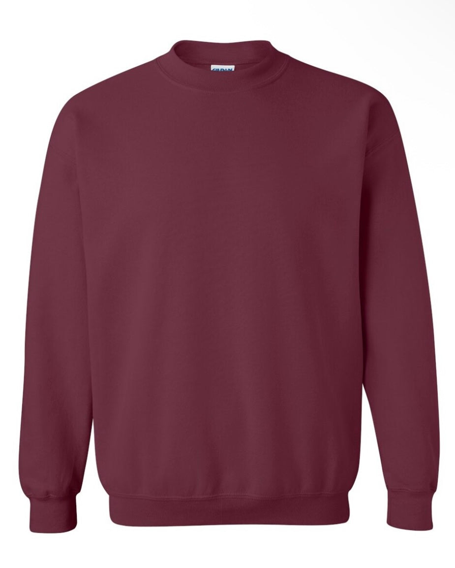 Crewneck Pick your Color & Size Then Claim Design Live Only