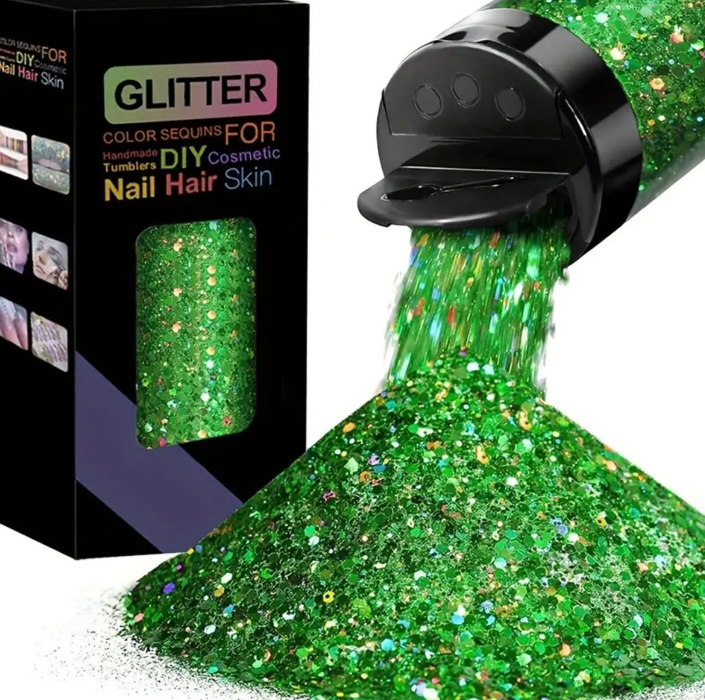 2oz Color Box Packed With Laser Mixed Glitter