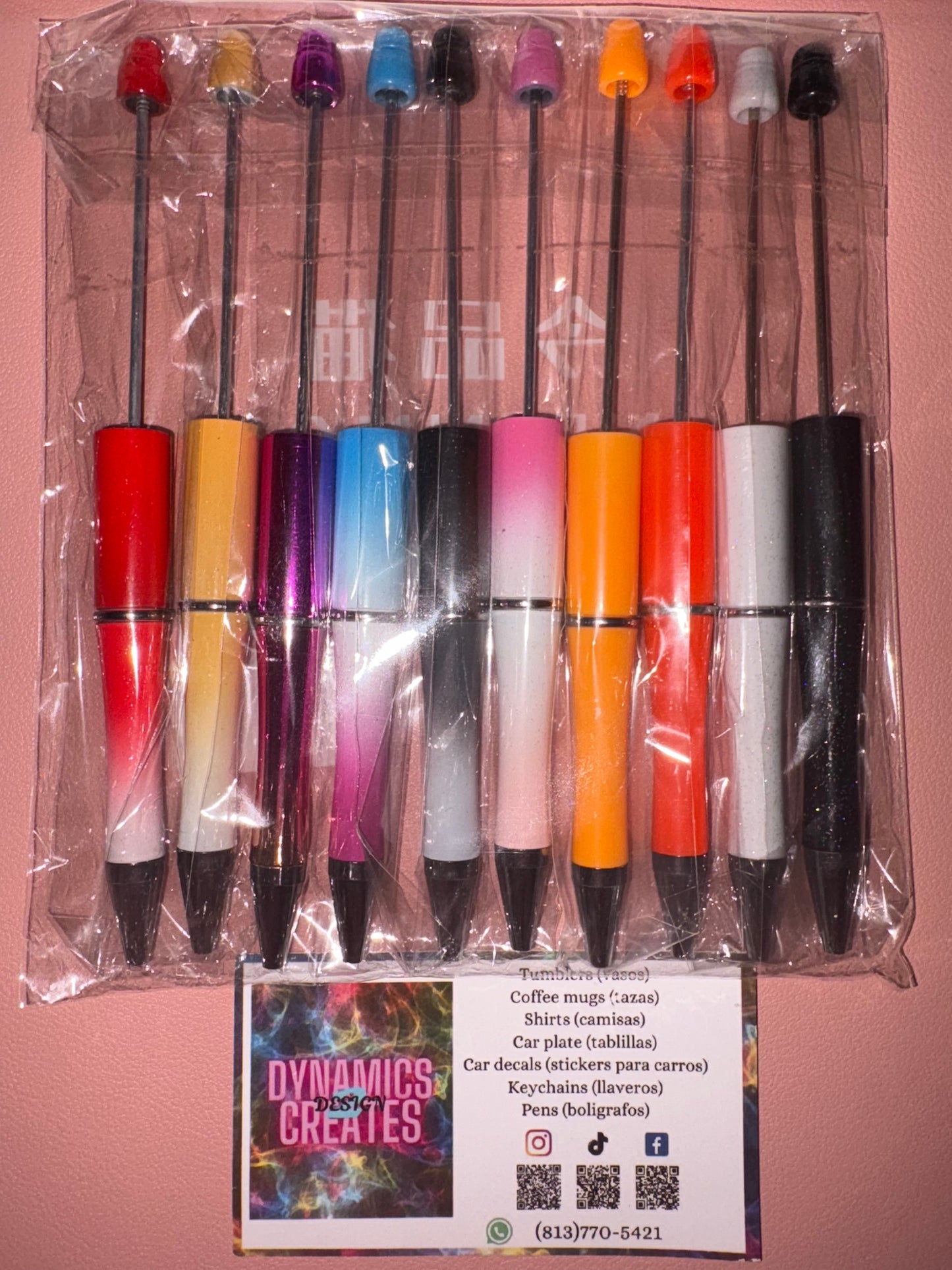 Beadable pens