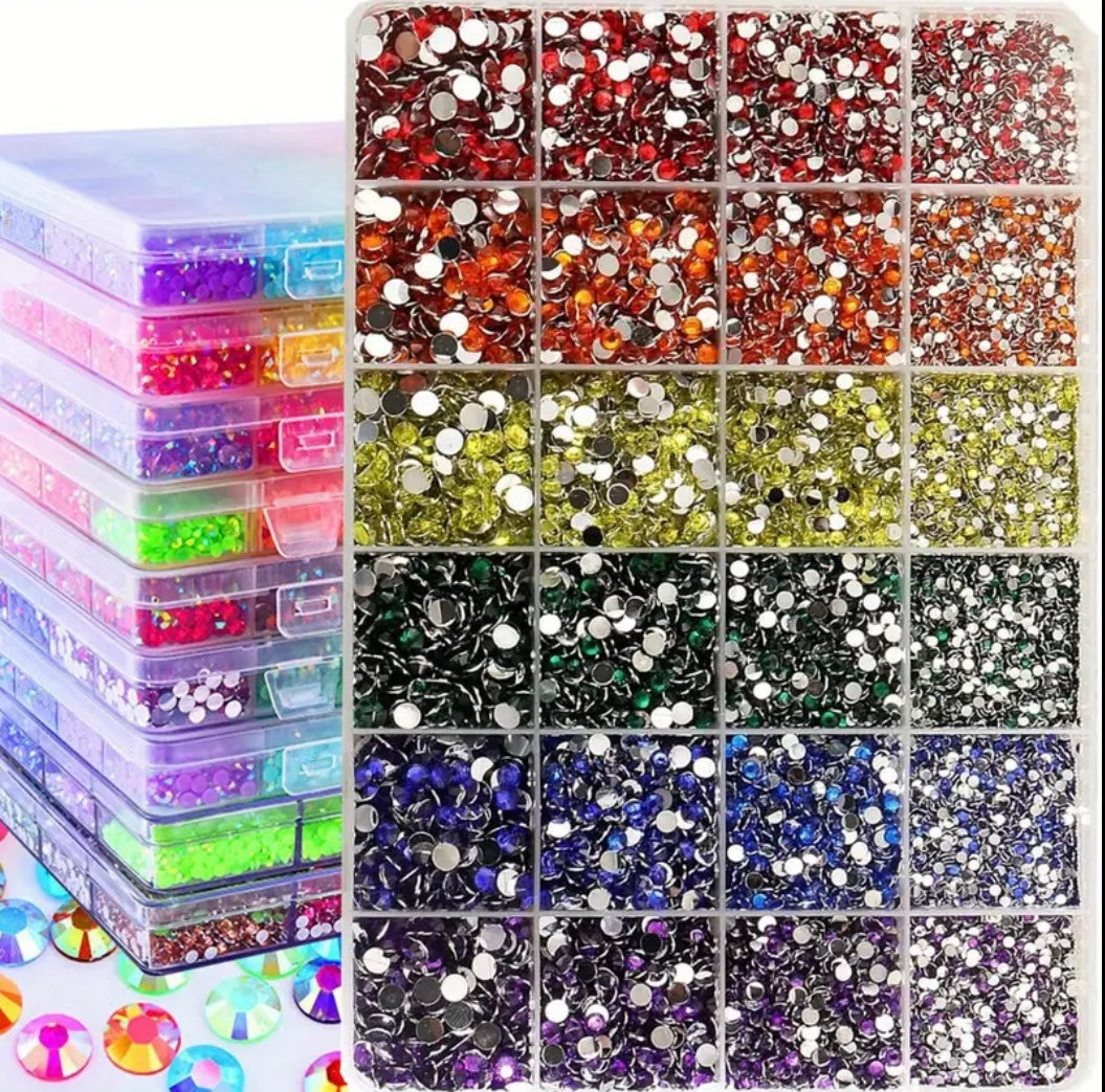 2 3 4 5mm Pink AB Resin Flatback Rhinestones Kit, Jelly Resin Non-Hotfix Rhinestones for Crafts DIY Design, Tumblers, Clothes, Nail Art