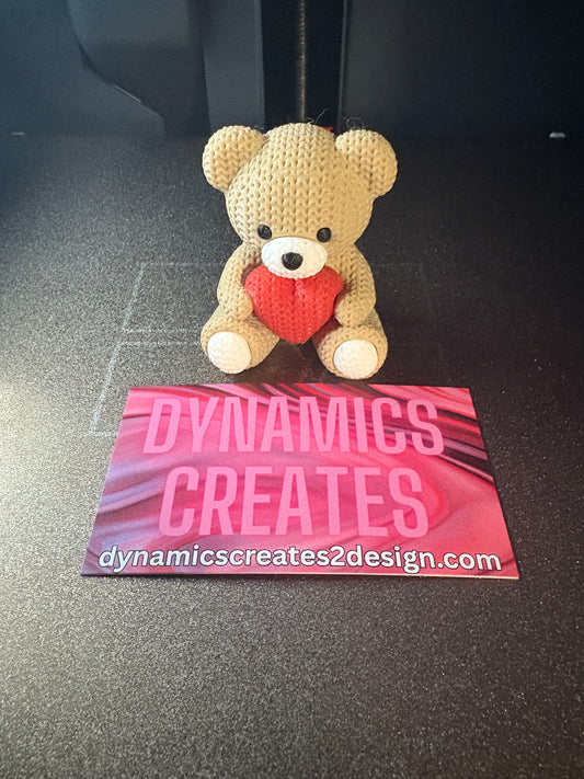3D Little Bear Figure